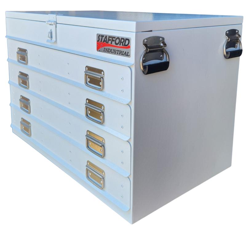 STAFFORD INDUSTRIAL TC880 SERIES 4 DRAWER TRUCK BOX WHITE