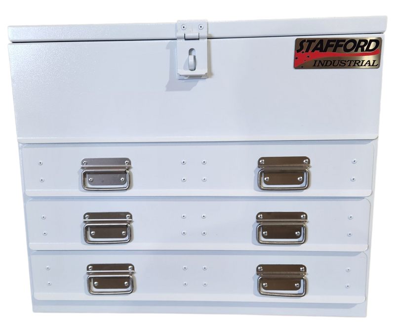 STAFFORD INDUSTRIAL TC700 SERIES 3 DRAWER WHITE TOOLBOX