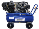 STAFFORD AIR COMPRESSOR 18CFM 70LT TANK PETROL KOHLER MOTOR