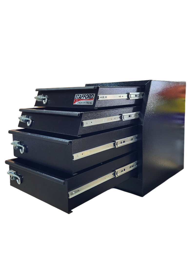 STAFFORD INDUSTRIALALUMINIUM DRAWER SYSTEM L500 X D580 X  H625MM BLACK