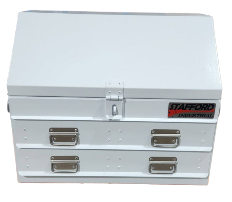 STAFFORD TC700 SERIES 2 DR WHITE TOOL BOX ANGLED
