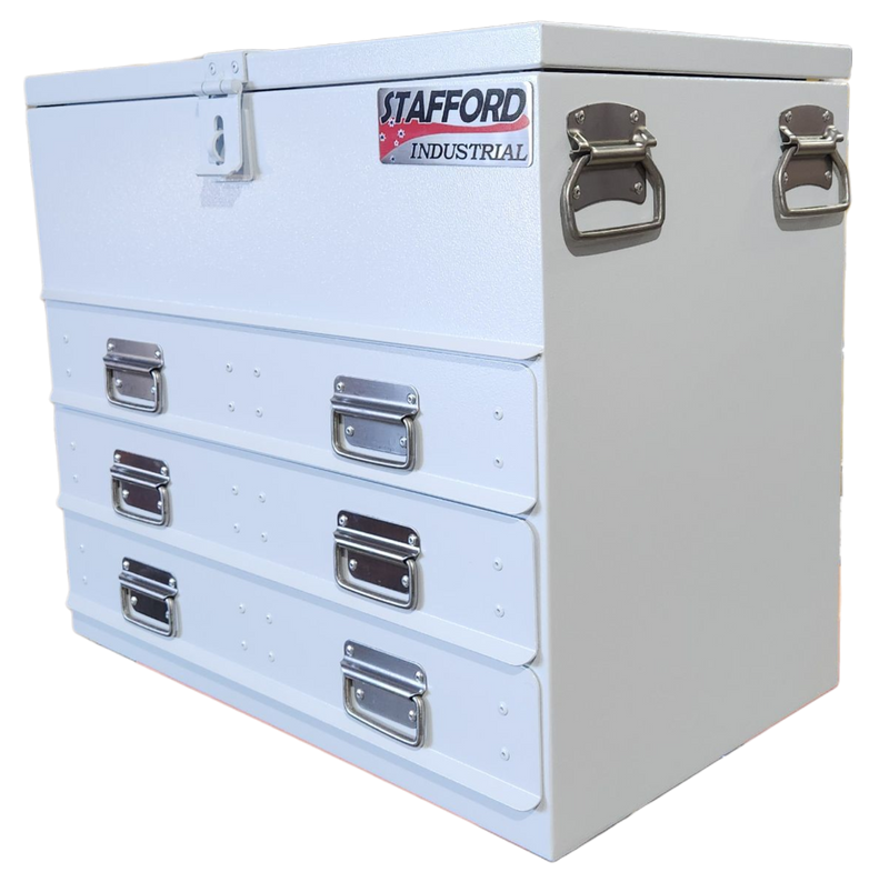 STAFFORD INDUSTRIAL TC700 SERIES 3 DRAWER WHITE TOOLBOX