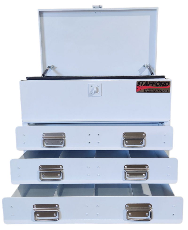 STAFFORD INDUSTRIAL TC700 SERIES 3 DRAWER WHITE TOOLBOX