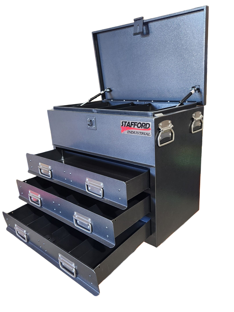 STAFFORD INDUSTRIAL TC700 SERIES 3 DRAWER BLACK TOOLBOX