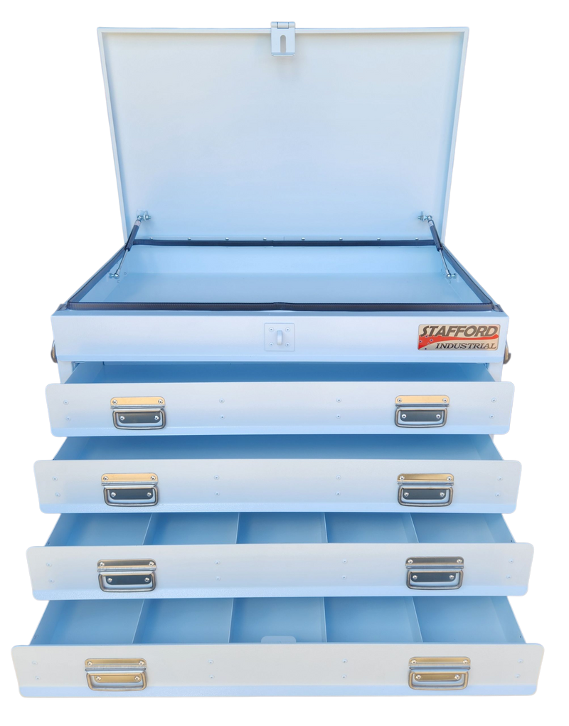STAFFORD INDUSTRIAL TC880 SERIES 4 DRAWER TRUCK BOX WHITE