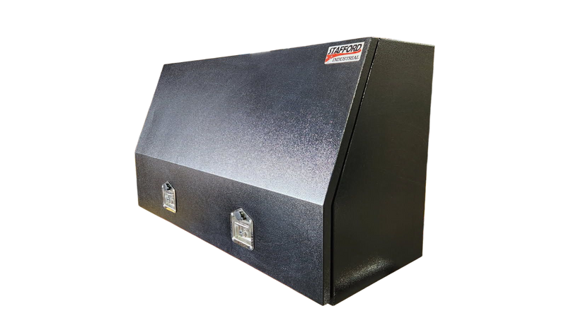 STAFFORD INDUSTRIAL 1220MM FULL FRONT ANGLED BLACK TOOL BOX