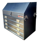 STAFFORD INDUSTRIAL TC880 SERIES 4 DRAWER TRUCK BOX BLACK ANGLED