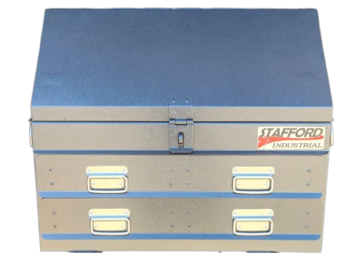 STAFFORD TC700 SERIES 2 DR BLACK TOOL BOX ANGLED