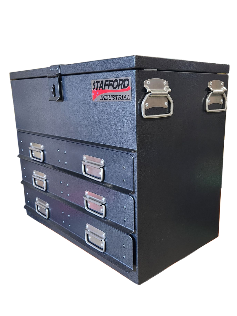 STAFFORD INDUSTRIAL TC700 SERIES 3 DRAWER BLACK TOOLBOX