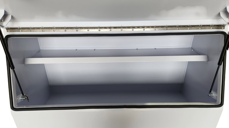 STAFFORD INDUSTRIAL 1210MM HALF DOOR ANGLED WHITE TOOL BOX