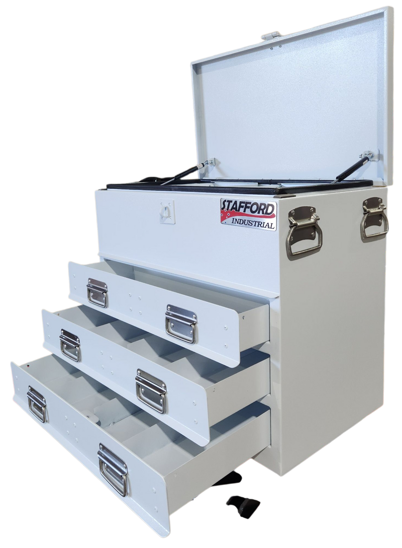 STAFFORD INDUSTRIAL TC700 SERIES 3 DRAWER WHITE TOOLBOX