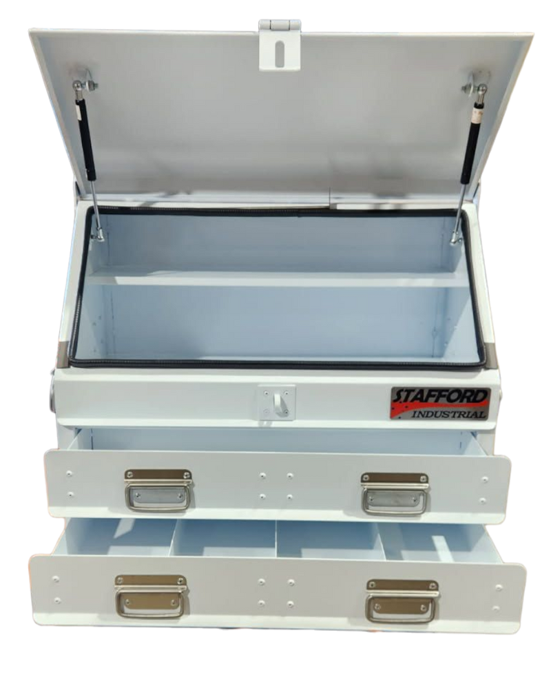 STAFFORD TC700 SERIES 2 DR WHITE TOOL BOX ANGLED