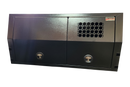 STAFFORD INDUSTRIAL CANOPY WITH 1/4 DOGBOX 3 DOOR BLACK 1800 x 1780 x 860MM 3MM