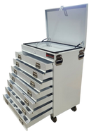 STAFFORD INDUSTRIAL TOOL TROLLEY WHITE 7 DRAW EXTREMELY HEAVY DUTY