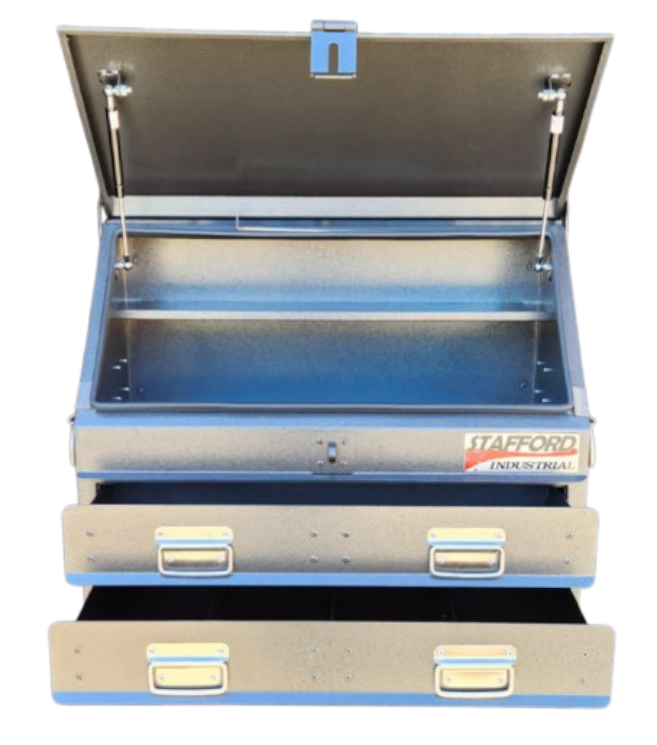 STAFFORD TC700 SERIES 2 DR BLACK TOOL BOX ANGLED