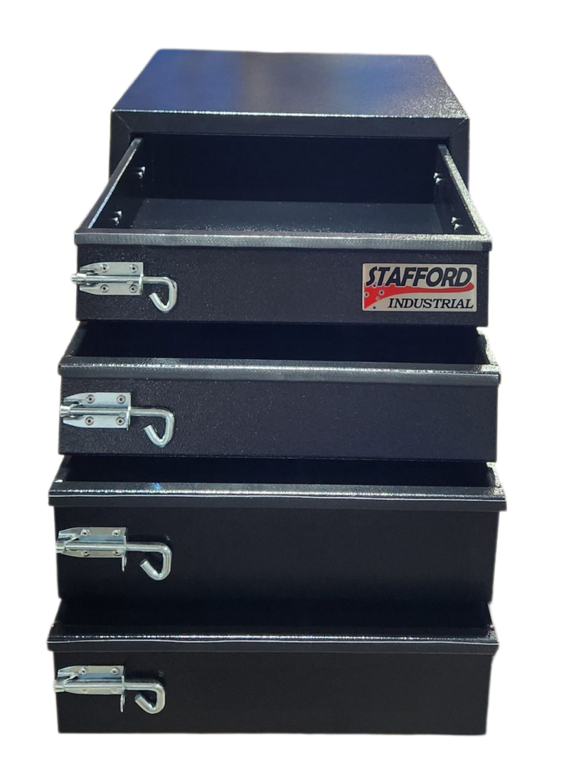 STAFFORD INDUSTRIALALUMINIUM DRAWER SYSTEM L500 X D580 X  H625MM BLACK