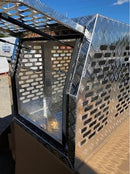 STAFFORD INDUSTRIAL DOGBOX 900MM X 1780MM X 860MM CHECKER PLATE CANOPY