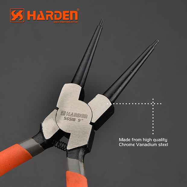 HARDEN 13" CIRCLIP PLIERS INT STRAIGHT JAW