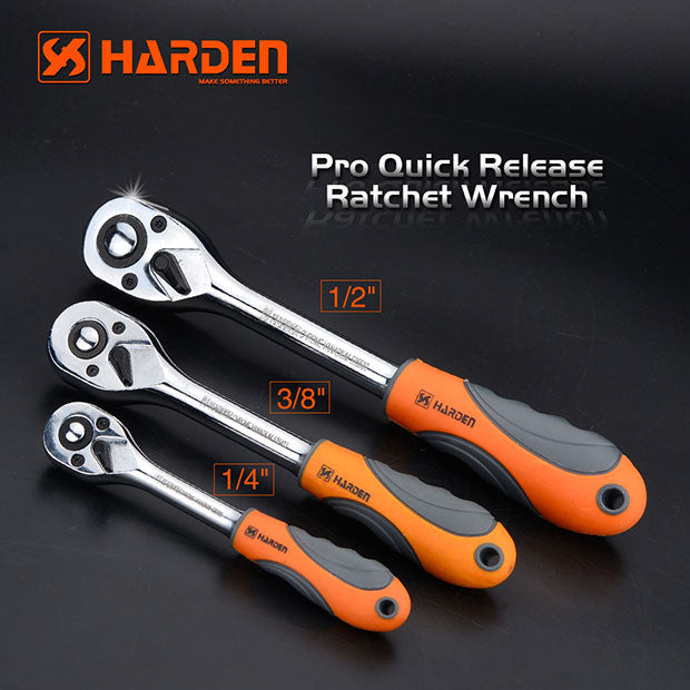 HARDEN 3/8" QUICK RELEASE RATCHET WRENCH