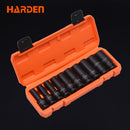 HARDEN 10PC 1/2"IMPACT SOCKET SET MET LONG