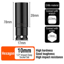 HARDEN 10PC 1/2"IMPACT SOCKET SET MET LONG