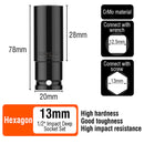 HARDEN 10PC 1/2"IMPACT SOCKET SET MET LONG