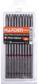 HARDEN 10PC PH2 X 150MM SCREWDRIVER SET