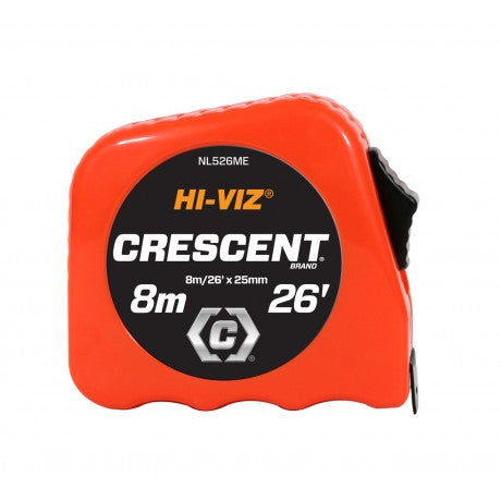 Crescent *DND* Tape Measure Hi-Viz  8m/26'