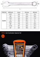HARDEN 12PCE COMBINATION SPANNER SET A/F