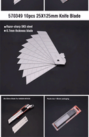 HARDEN 10PCE 25x125MM KNIFE BLADE