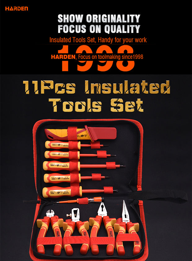 HARDEN 11PCE INSULATED TOOLS SET