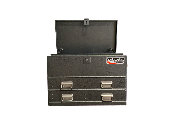 STAFFORD INDUSTRIAL TC700 SERIES 2 DRAWER BLACK FLAT TOP TOOL BOX