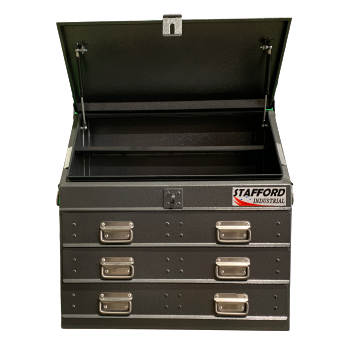 STAFFORD INDUSTRIAL TC700 SERIES 3 DRAWER ANGLE BLACK TOOL BOX