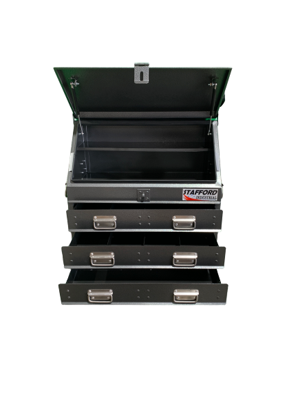 STAFFORD INDUSTRIAL TC700 SERIES 3 DRAWER ANGLE BLACK TOOL BOX