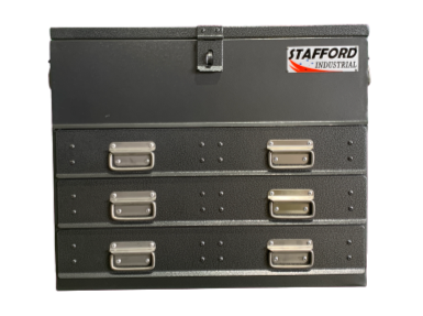 STAFFORD INDUSTRIAL TC700 SERIES 3 DRAWER BLACK FLAT TOP TOOL BOX