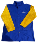 ULTRAMAX BLUE WELDING JACKET LEATHER SLEEVES XXL