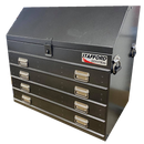 STAFFORD INDUSTRIAL TC880 SERIES 4 DRAWER TRUCK BOX BLACK ANGLED